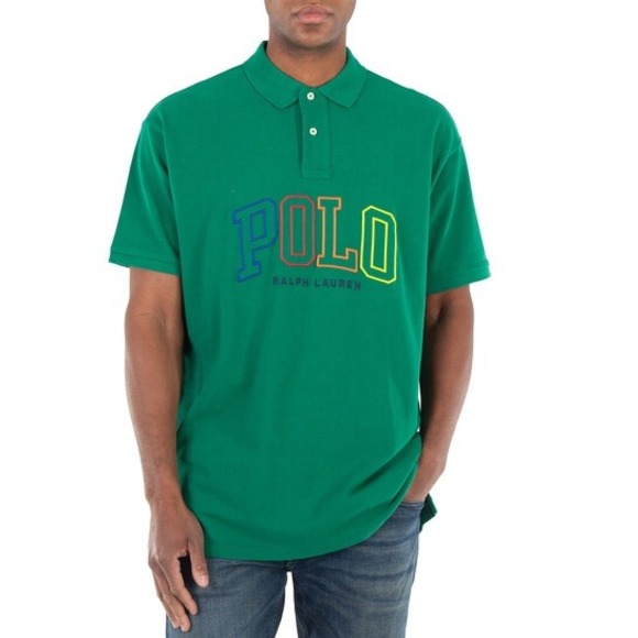 2XLT MENS POLO RALPH LAUREN S/S POLO SHIRT~GREEN~